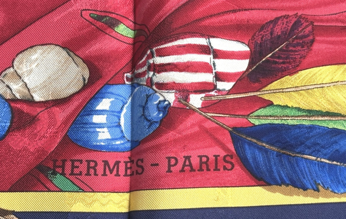 Hermès Silk Scarf 1992 Christopher Columbus Discovers America Near Mint Condition Special Edition-photo-4