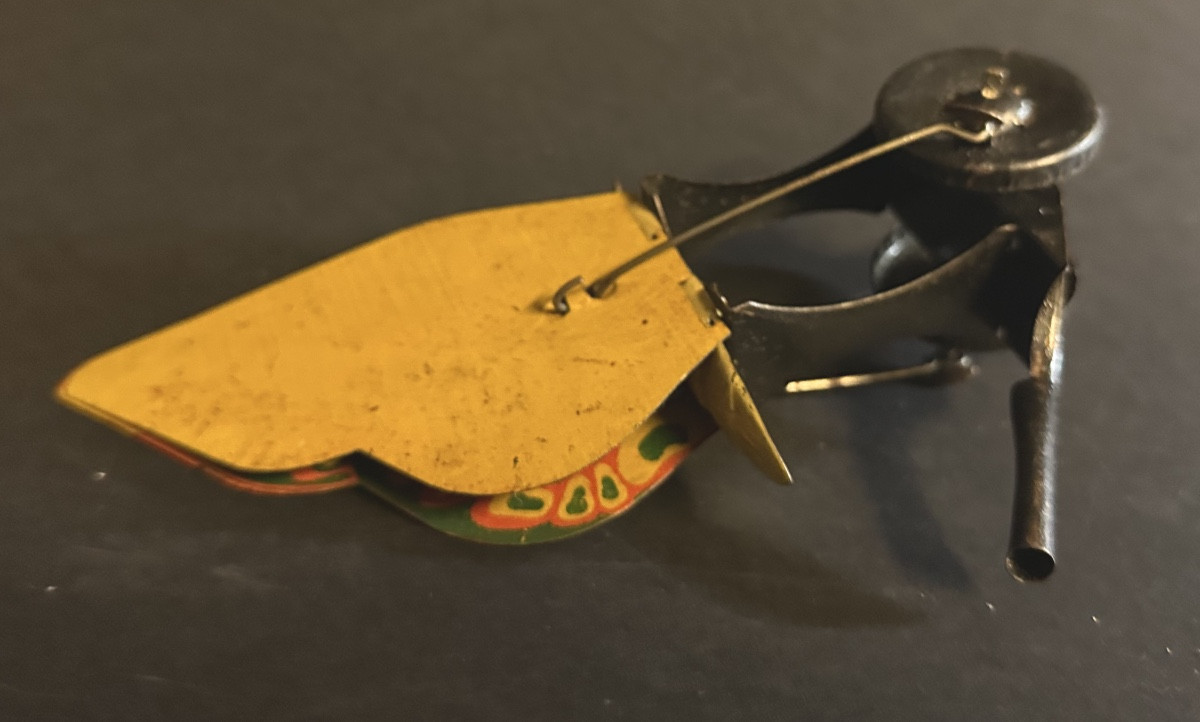 Jouet Charles ROSSIGNOL papillon articulé en tôle lithographiée C. R. 22,3cm /13-photo-4