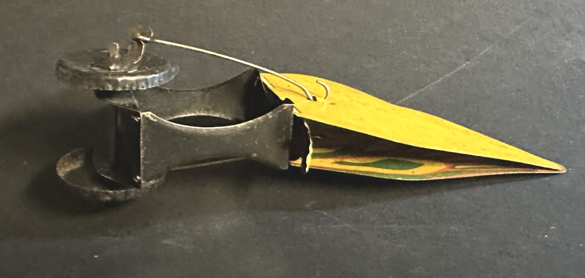 Jouet Charles ROSSIGNOL papillon articulé en tôle lithographiée C. R. 22,3cm /13-photo-4