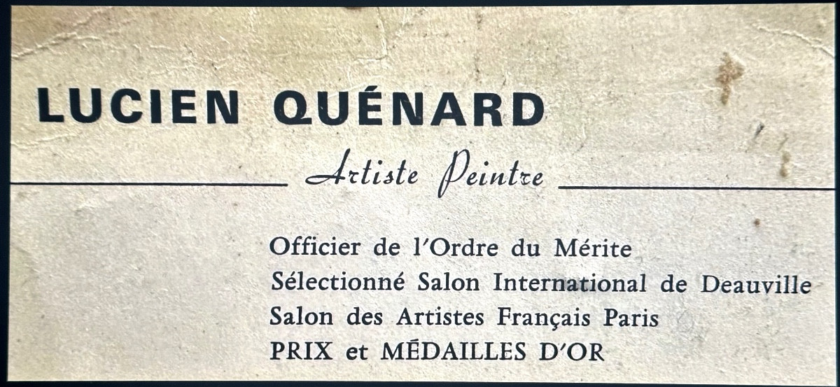 Lucien Quenard 1902-1995 Oil Painting Chamechaude View Of St Eynard Chartreuse Alps Grenoble -photo-2