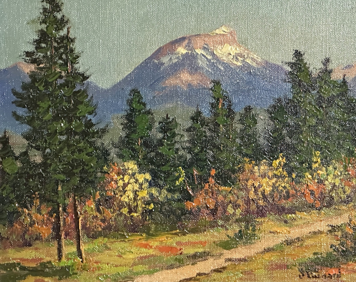 Lucien Quenard 1902-1995 Oil Painting Chamechaude View Of St Eynard Chartreuse Alps Grenoble 