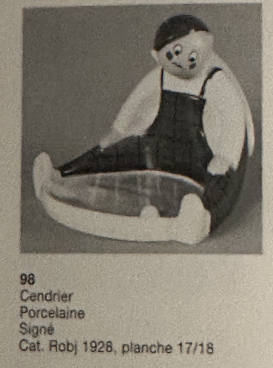 ROBJ Caddy golfeur en porcelaine signé Golf Art Deco sport-photo-5