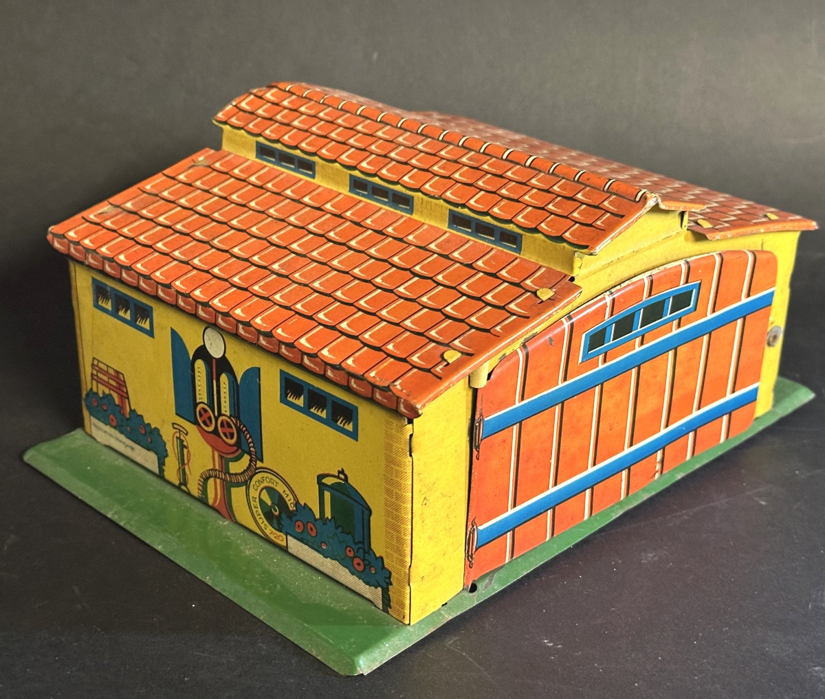 NEMO Garage jouet 1940 en tôle lithographiée En très bon état /16-photo-2