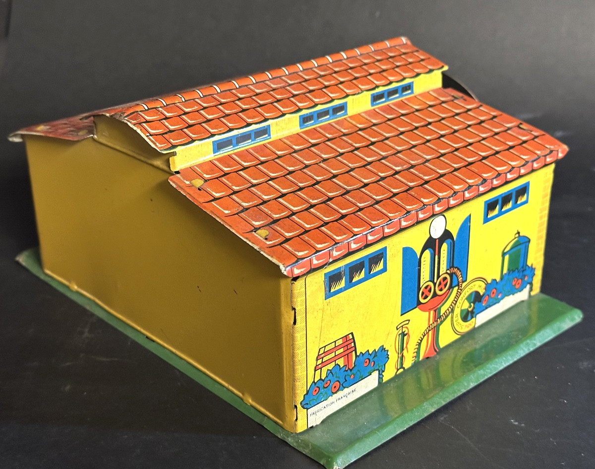 NEMO Garage jouet 1940 en tôle lithographiée En très bon état /16-photo-1
