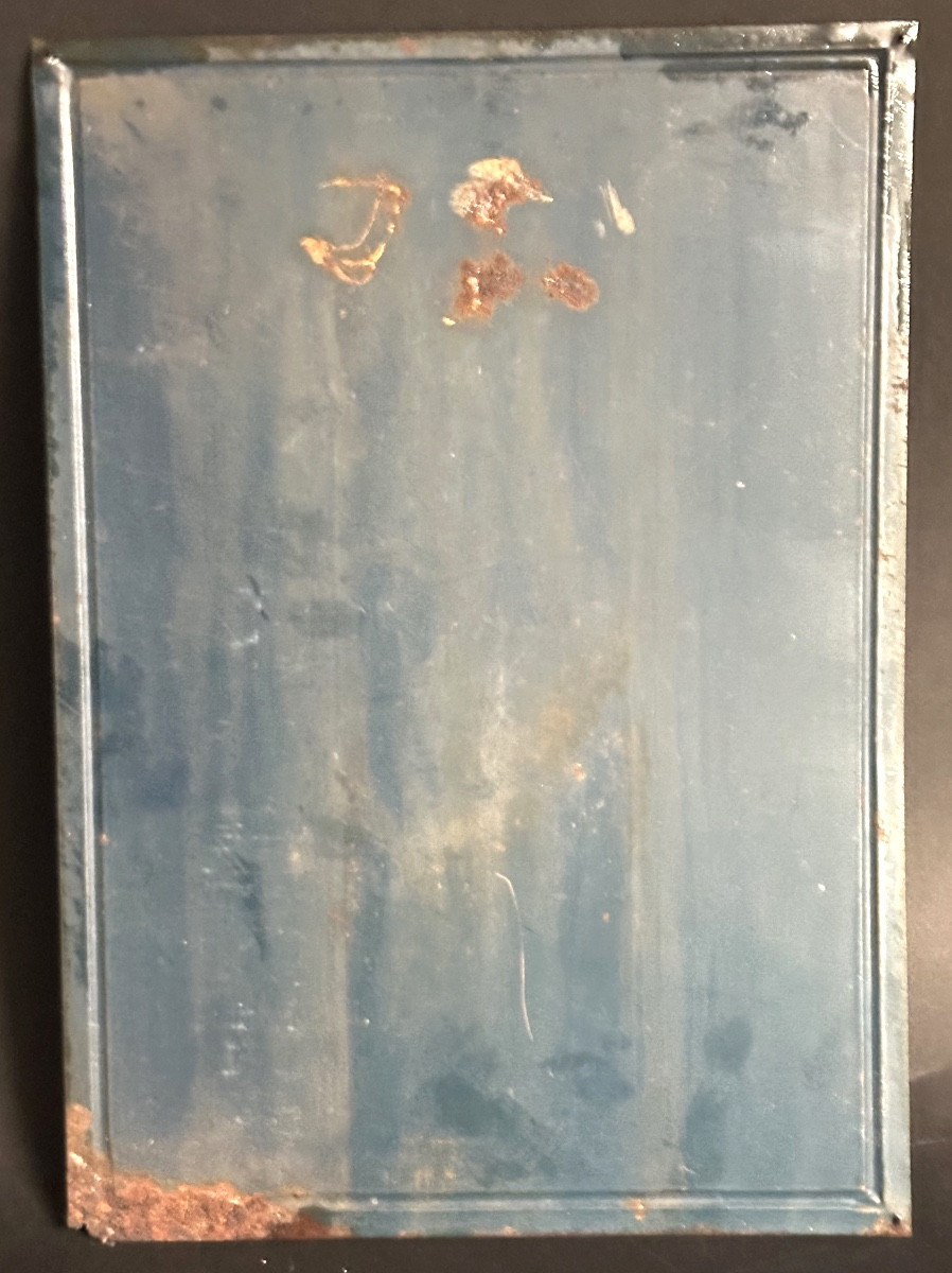 Rare Tin Sign Lustucru Pasta 1920 Cartier Millon Grenoble Advertisement Paul Mohr Lithograph-photo-1