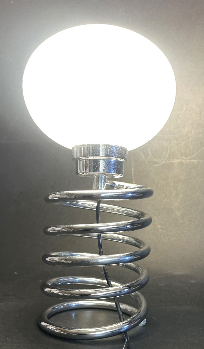 Ingo MAURER Lampe modèle SPIRALE ou RESSORT 1970 en très bon état design-photo-4