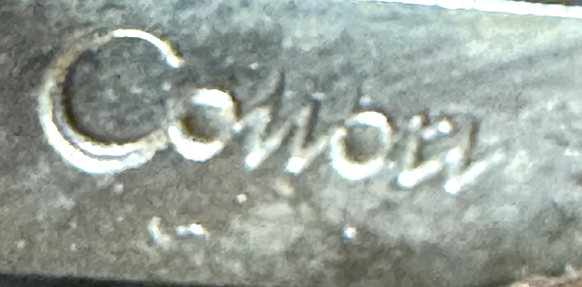 COUPE CIGARE signé en andouiller et acier Style Forêt-Noire corne de cerf 27 cm-photo-3