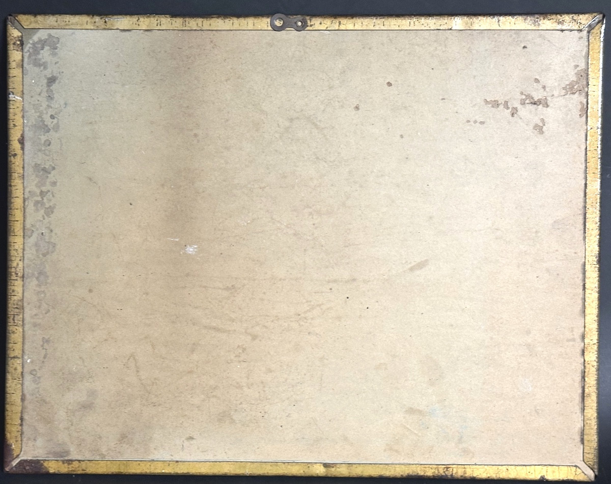 CHOCOLAT MENIER Plaque publicitaire 1900 en tôle lithographiée Pub-photo-4