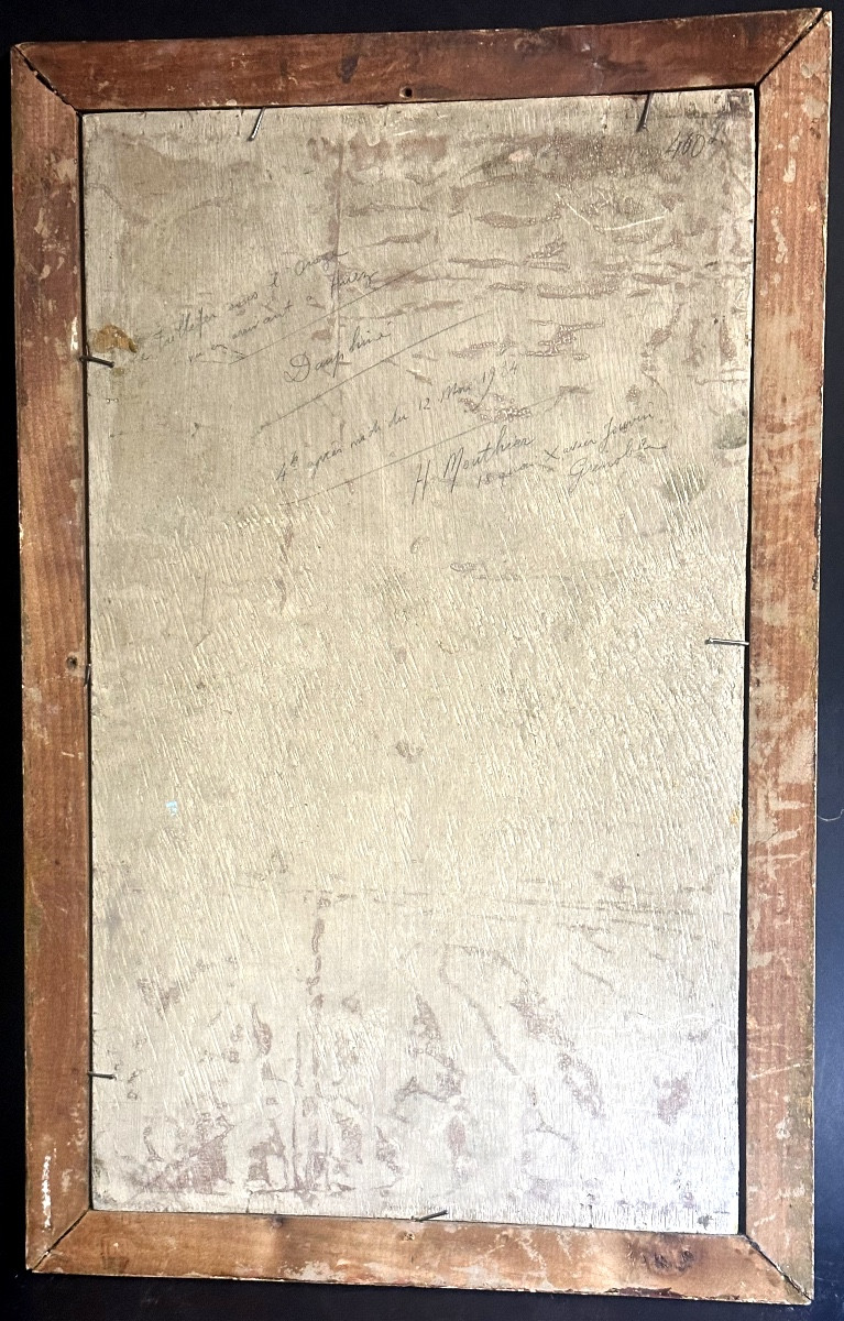 Hippolyte MOUTHIER 1880-1975 huile TAILLEFER 1934 Huez massif des Écrins Belledonne montagne -photo-2