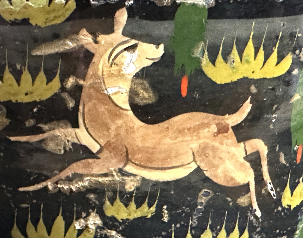 Boîte KADJAR XIXe en papier mâché Perse Iran Qajar -photo-2