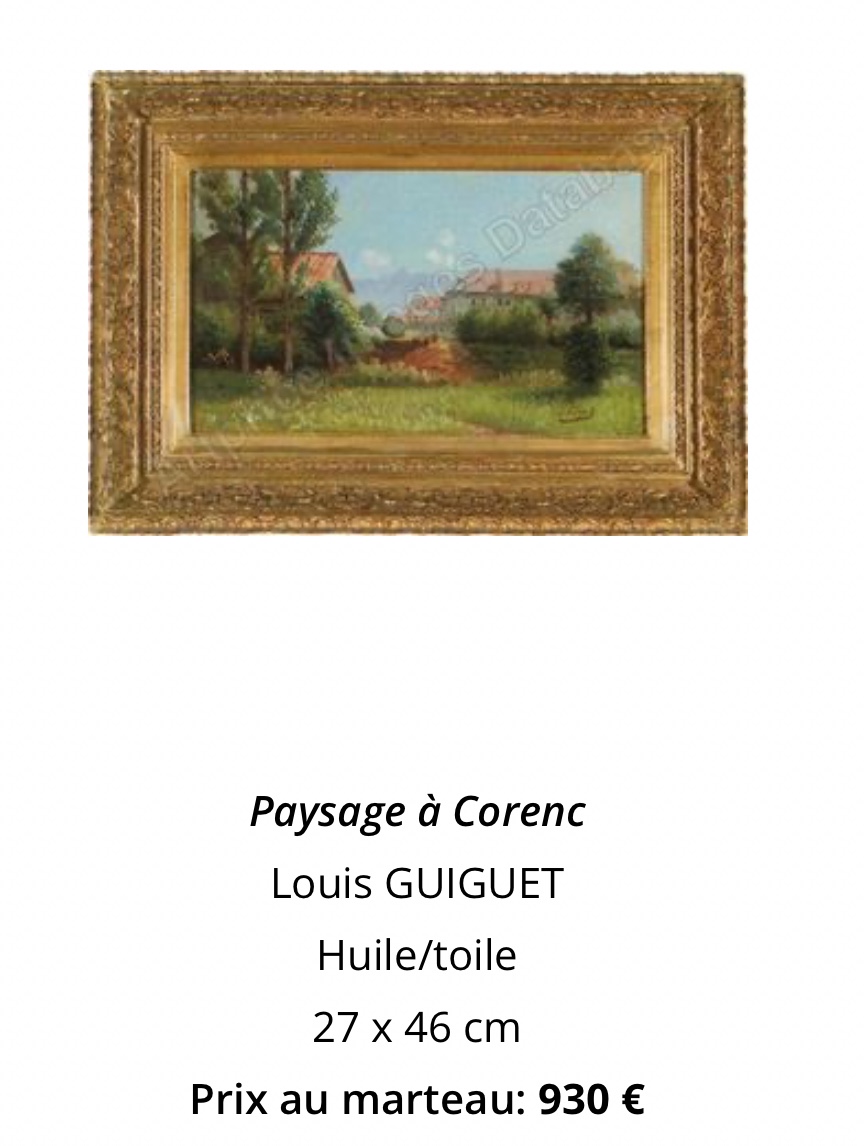 Louis GUIGUET 1861-1928 Grande huile 1893 Paysage montagneux en Briançonnais Dauphiné Alpes -photo-5