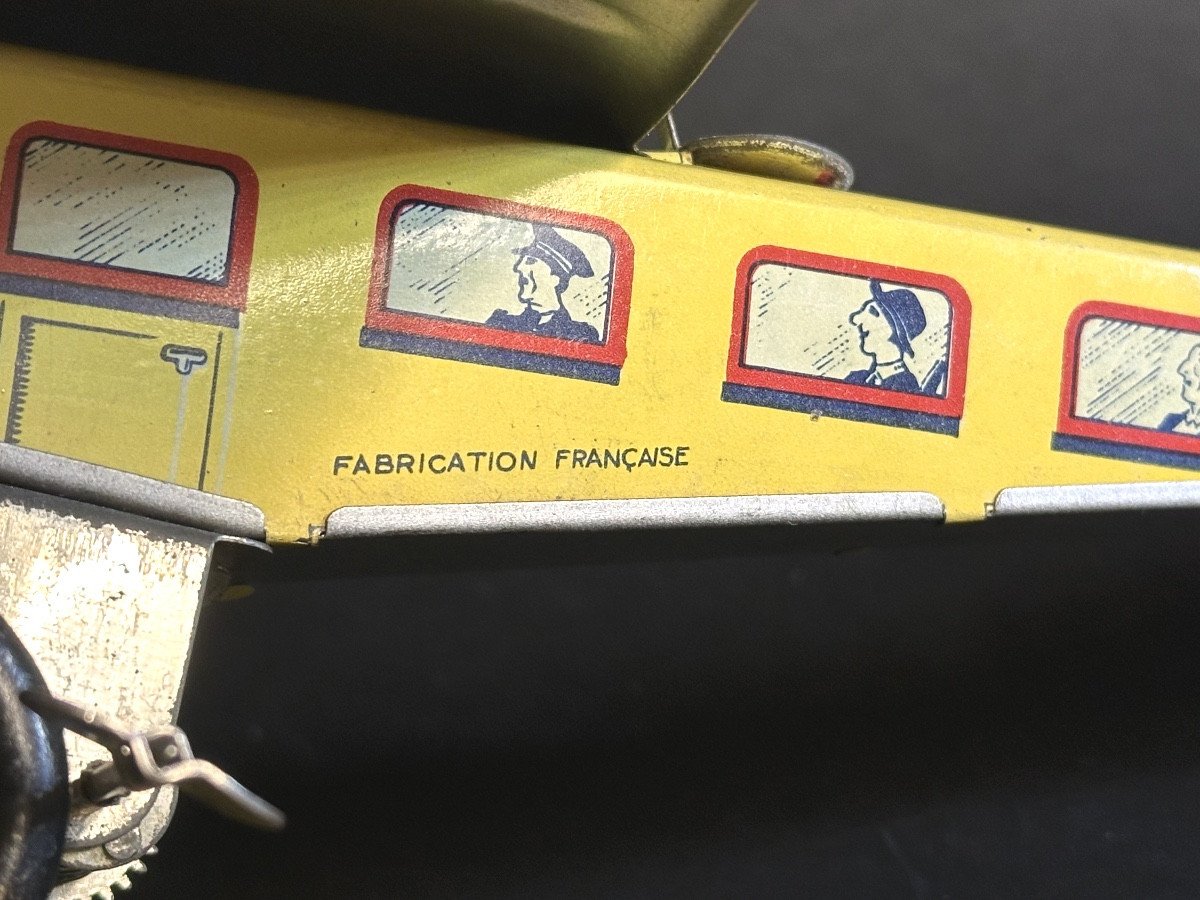 Ml Toy Airplane 1930 Martinan And Larnaude In Lithographed Tinplate In Very, Very Good Condition /21-photo-3