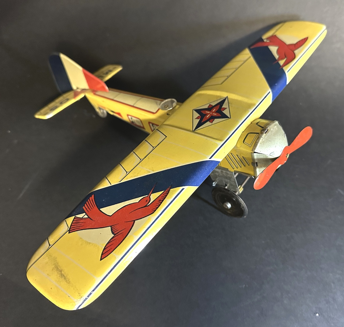 Ml Toy Airplane 1930 Martinan And Larnaude In Lithographed Tinplate In Very, Very Good Condition /21