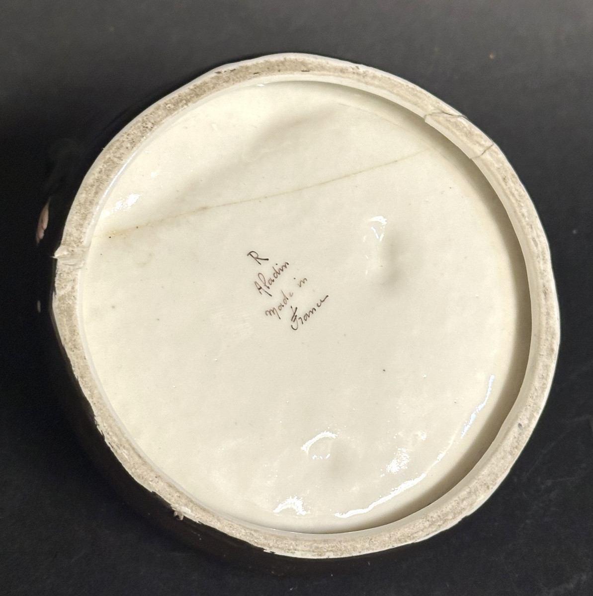 Billard ALADIN RARE vide poche en porcelaine en l’état Le 1er accroc se paye 100 Fr collection-photo-1