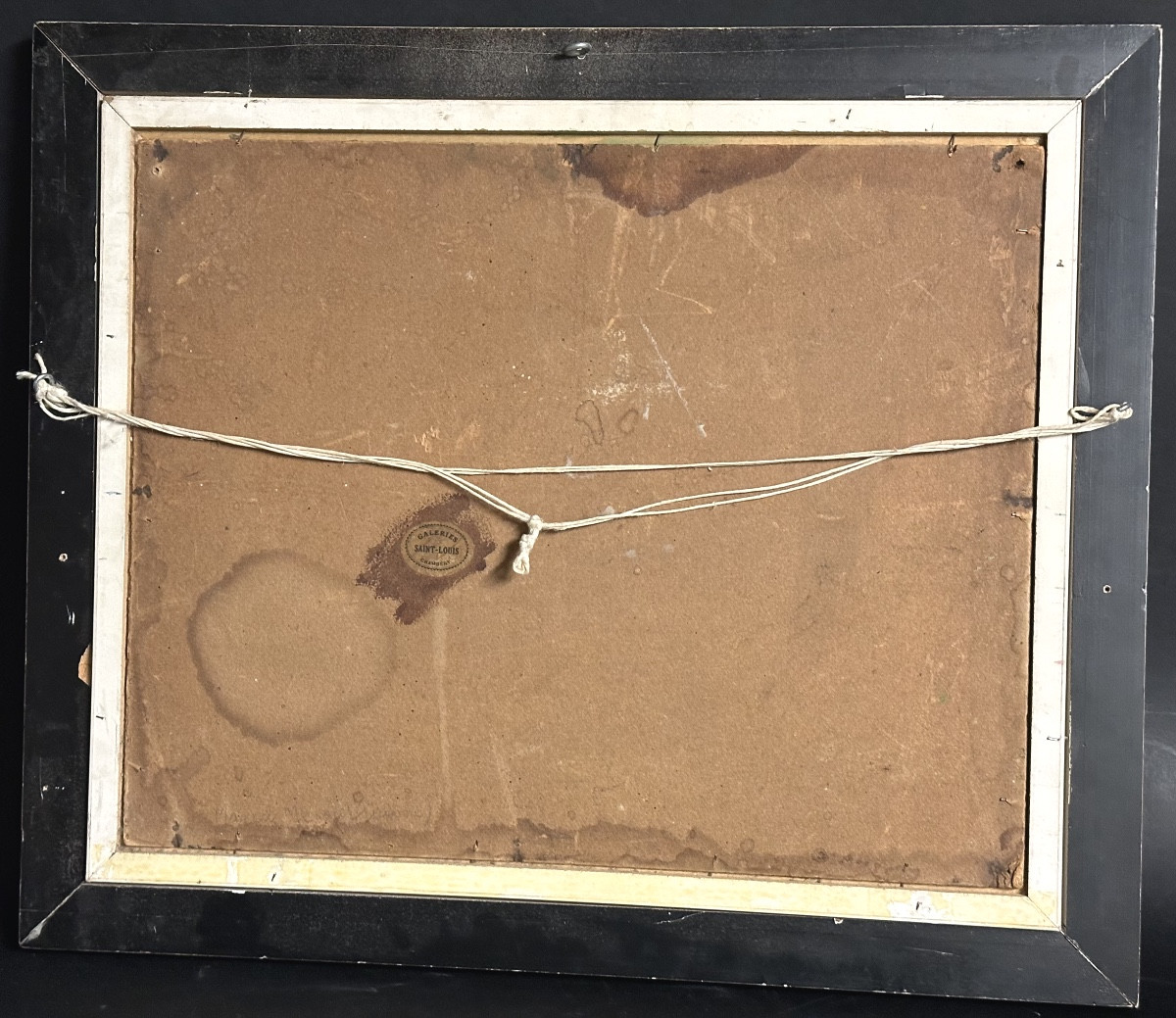 Oil Painting, Signed? Village In Savoy, 1925. Provenance: Galerie Saint-louis, Chambéry-photo-1