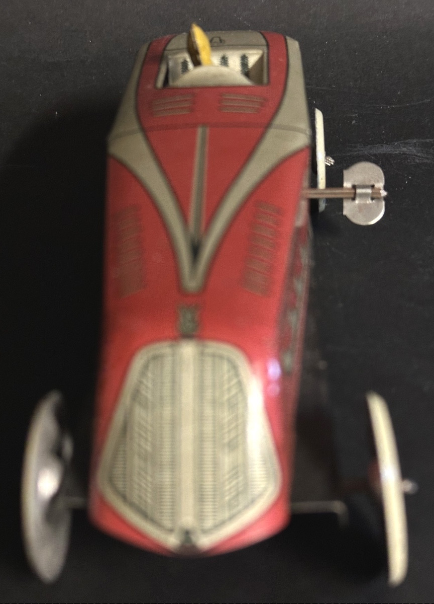Ml Mechanical Racing Car No. 3 In Lithographed Tinplate 1930 Martinan And Larnaude Toy /23-photo-3
