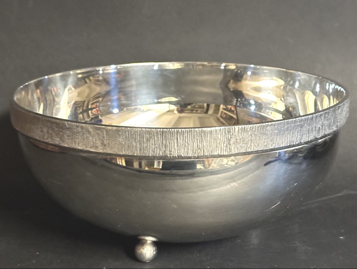 Centre de table Coupe sur pied ROYAL SILVER LEBANON en métal argenté Art de la table