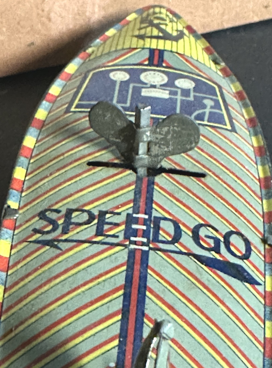 Très rare Speed Go Japon SO 1930 à clef en tôle lithographiée Jouet /24-photo-4