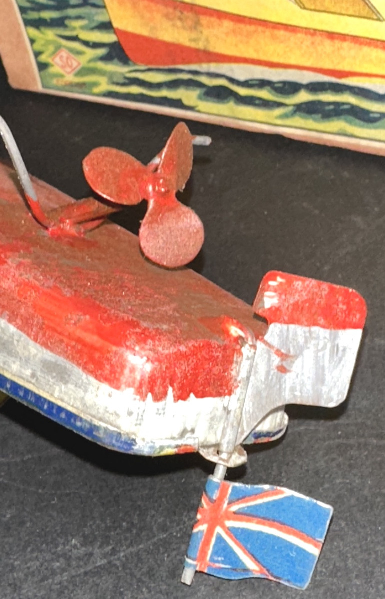 Très rare Speed Go Japon SO 1930 à clef en tôle lithographiée Jouet /24-photo-5