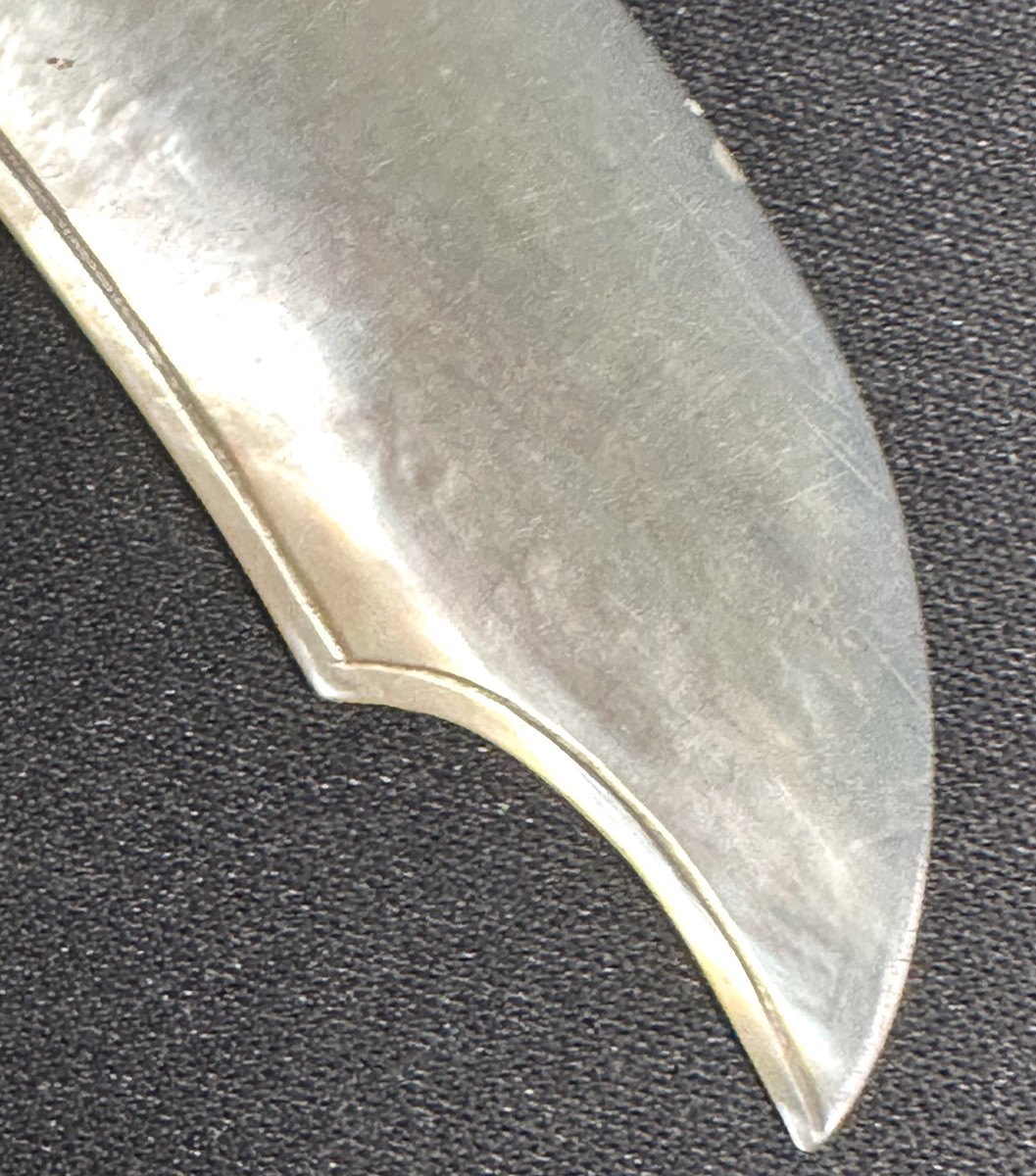 19th Century Mother-of-pearl Lion's Head Paper-cutter Based On An Antique Design-photo-3