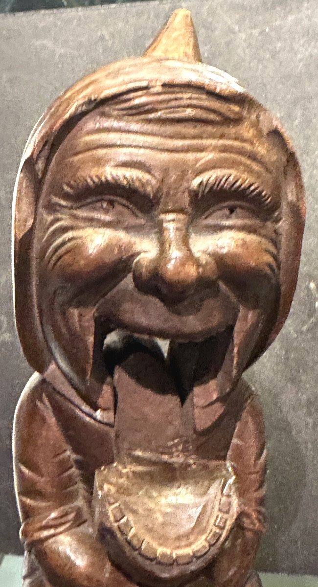 Large Nutcracker Black Forest 19th Century Art Populaire Hazelnuts In Very Good Condition-photo-4