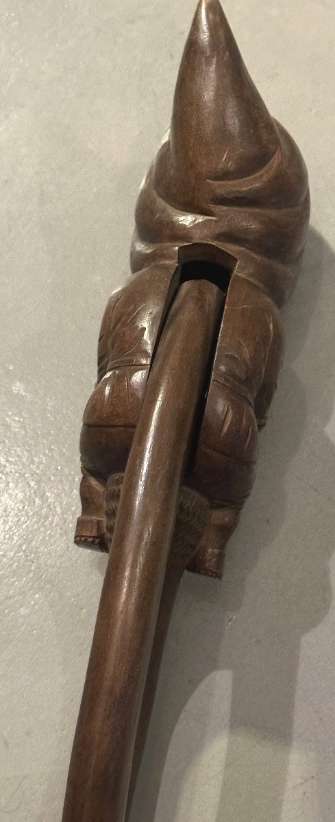 Large Nutcracker Black Forest 19th Century Art Populaire Hazelnuts In Very Good Condition-photo-5