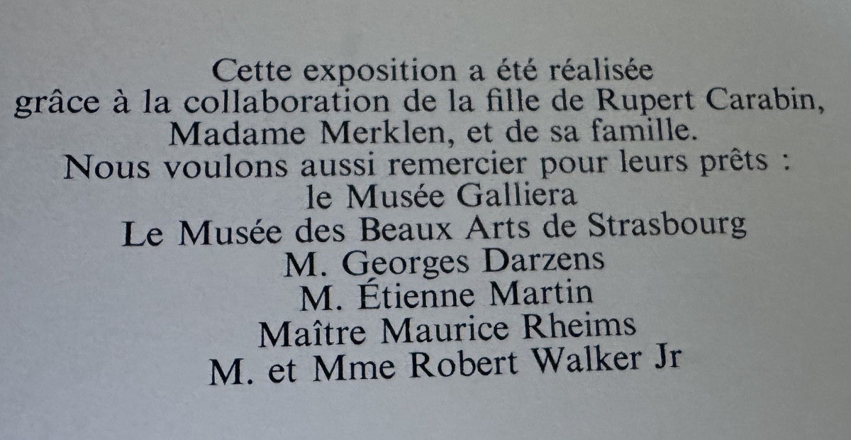 The Work Of Rupert Carabin 1862-1932 Book 1974 Galerie Du Luxembourg Paris Ex Libris-photo-2