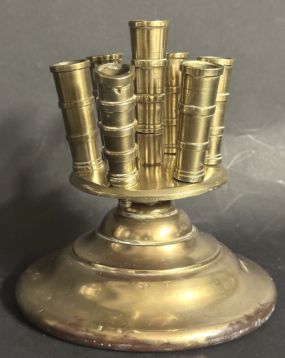 Ancien porte-cannes pour 7 cannes ou parapluies en bronze Vers 1900 -photo-2