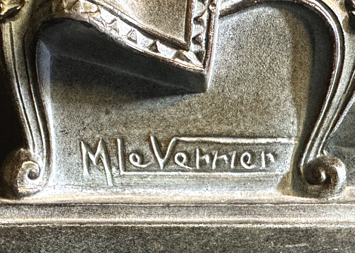 Max Le Verrier 1891-1973 Cale livres signé Le financier Serre Livres  en très bon état -photo-2