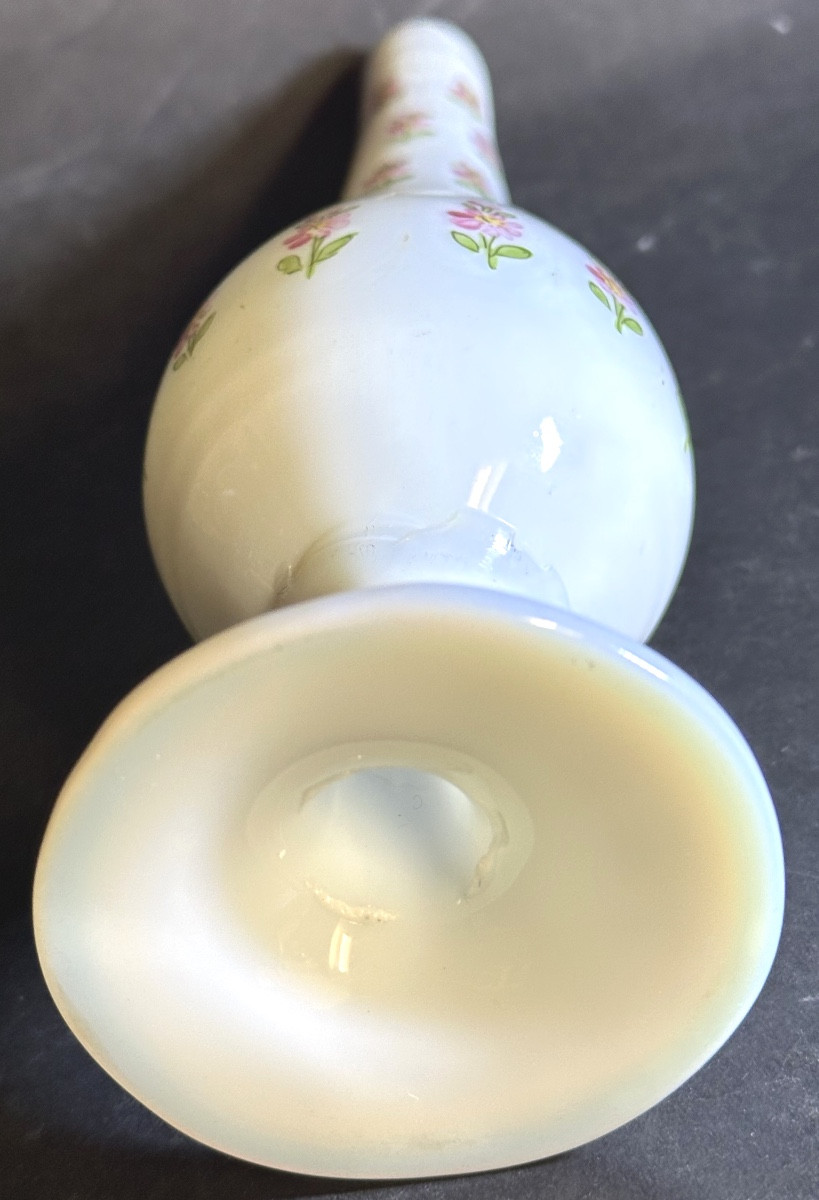 Turkey 19th Century Opaline Aspersoir Beykoz Rose Water Bottle Opaline Ottoman Turkish-photo-4