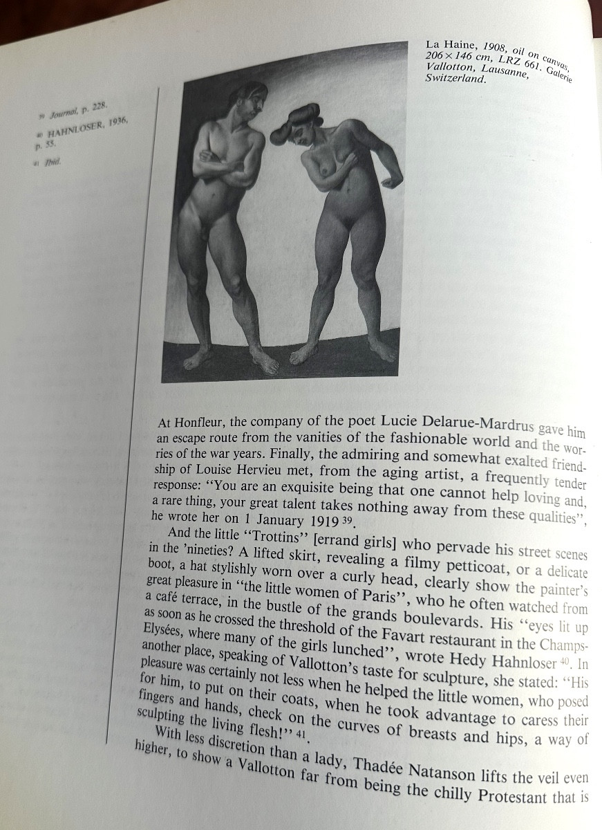 Felix Vallotton l'œuvre Peinte Suisse Marina Ducrey 1989 édita English Version-photo-2