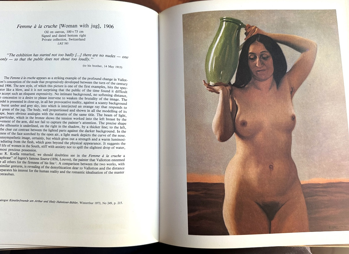 Felix Vallotton l'œuvre Peinte Suisse Marina Ducrey 1989 édita English Version-photo-7