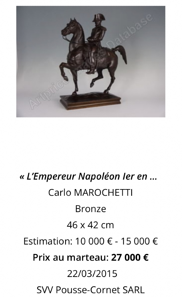Carlo MAROCHETTI 1805-1867 d’après Empereur Napoléon  Ier à cheval bronze-photo-6