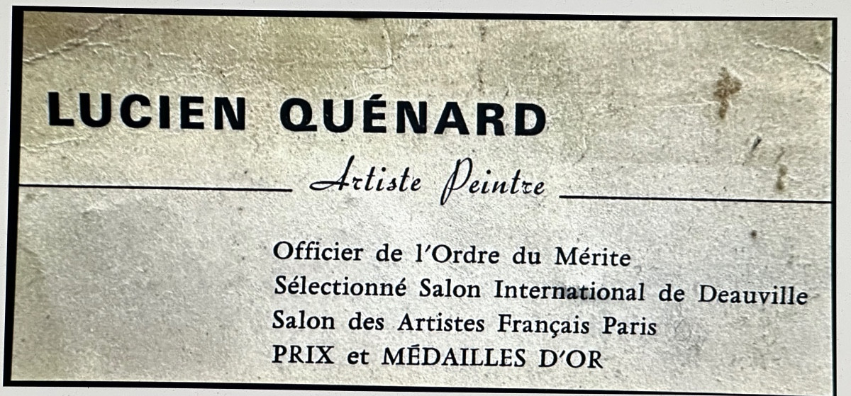 Lucien QUENARD 1902-1995 Huile La Pinea en Chartreuse Soleil couchant Montagne Grenoble -photo-3
