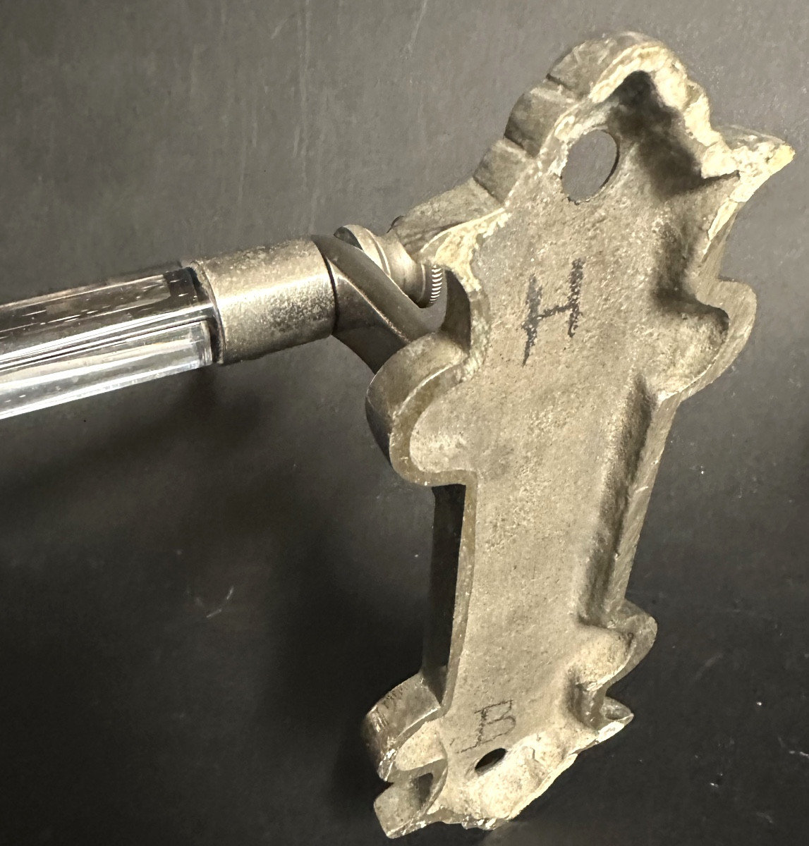 Towel Rack 1900 In Nickel-plated Brass And Glass Tubes-photo-3