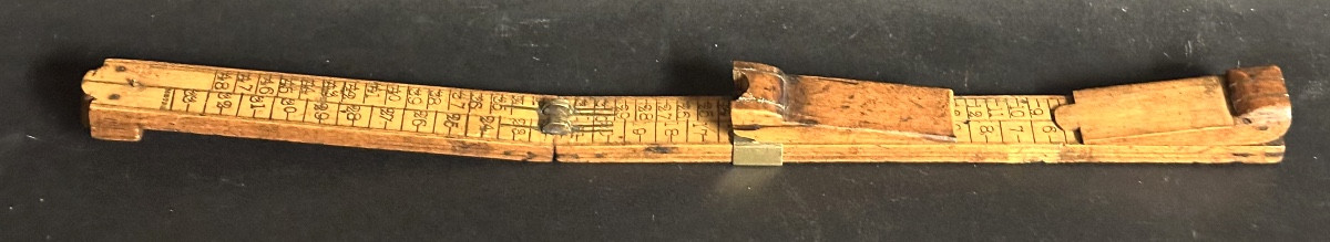Bootmaker's Toise Pedimeter 19th Century Boxwood And Brass Pied Du Roi Shoemaker's Foot Measure-photo-3