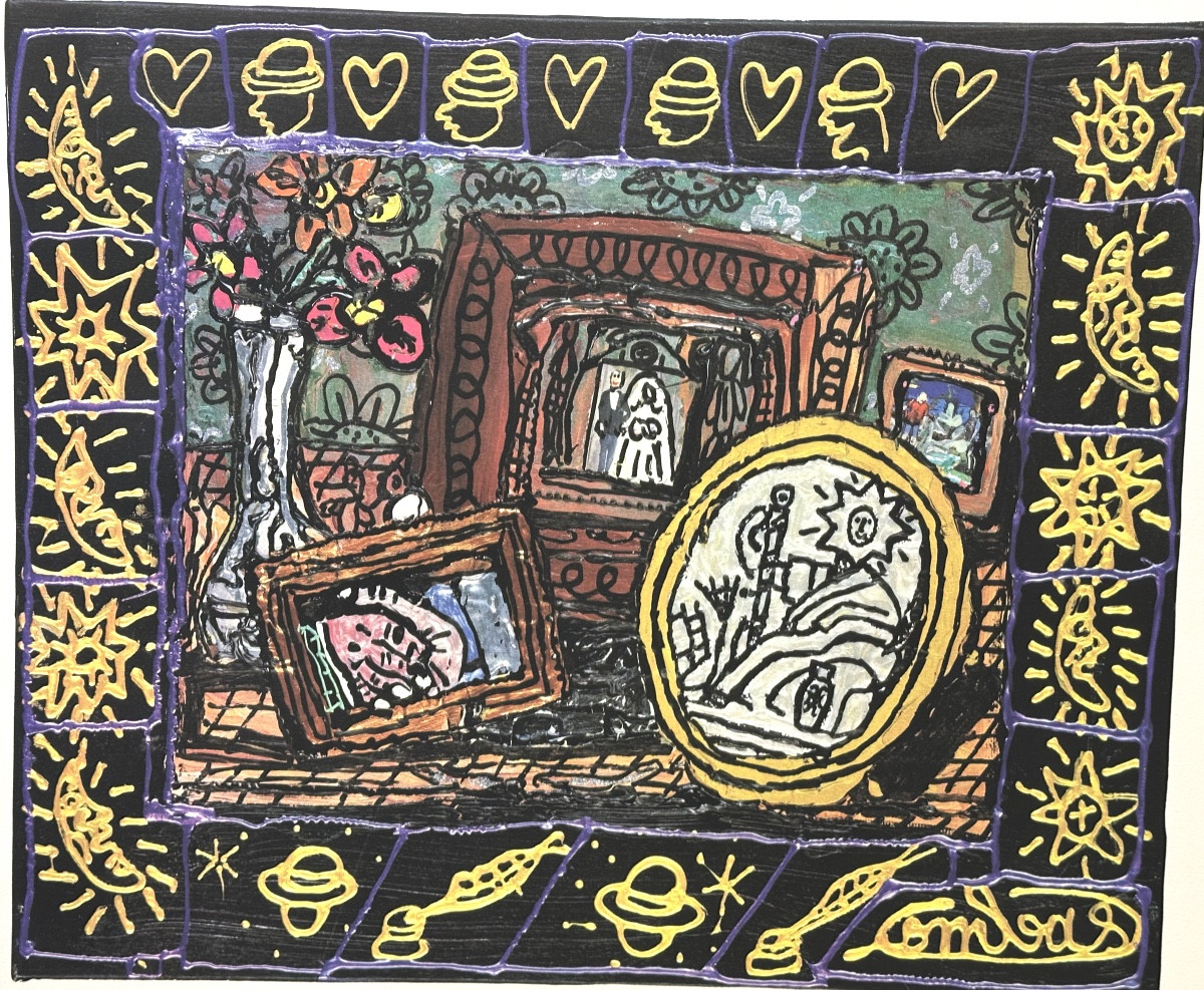 Robert Combas Lithograph Le Mariage 1998 Signed-photo-3