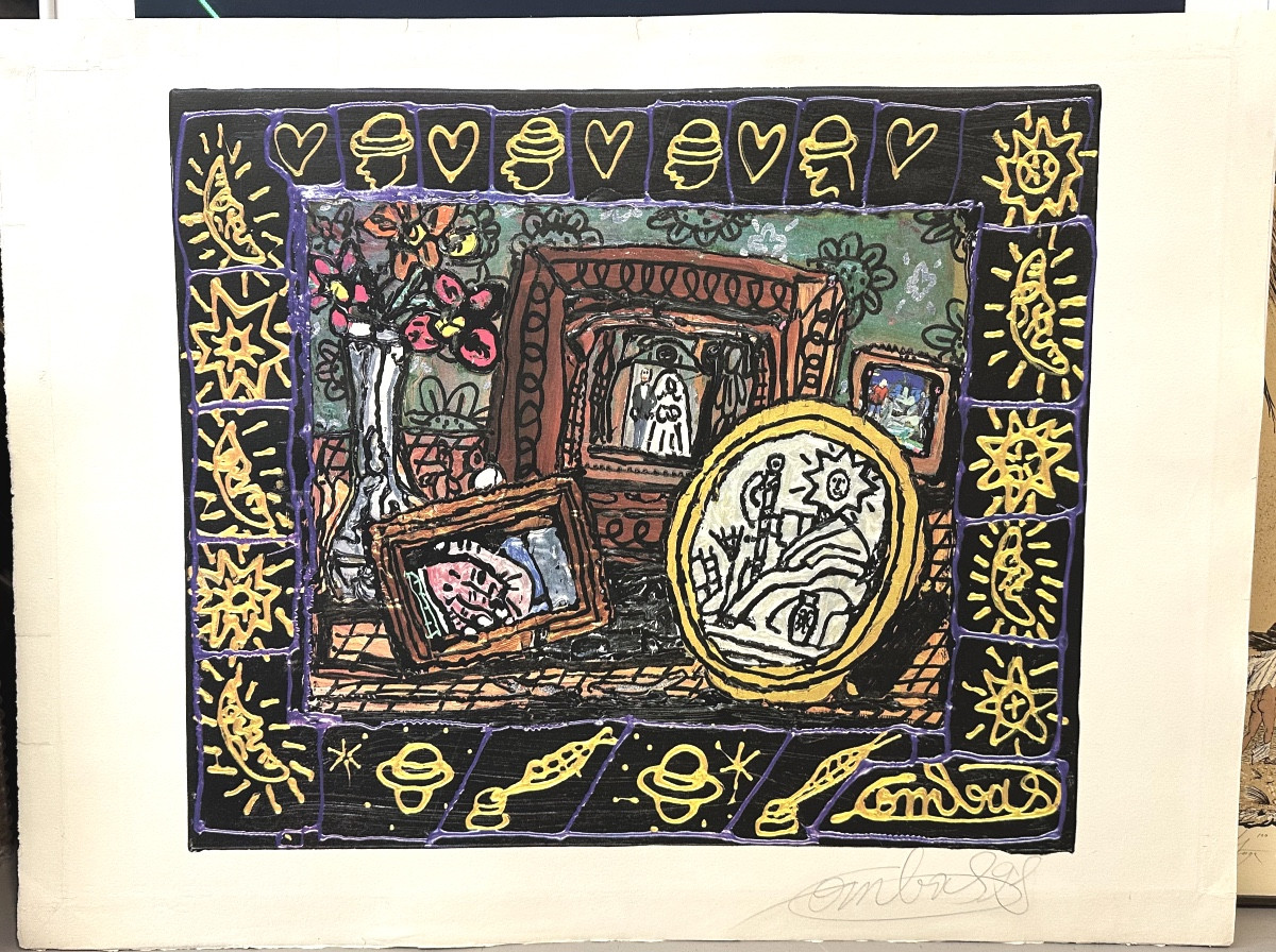 Robert Combas Lithograph Le Mariage 1998 Signed
