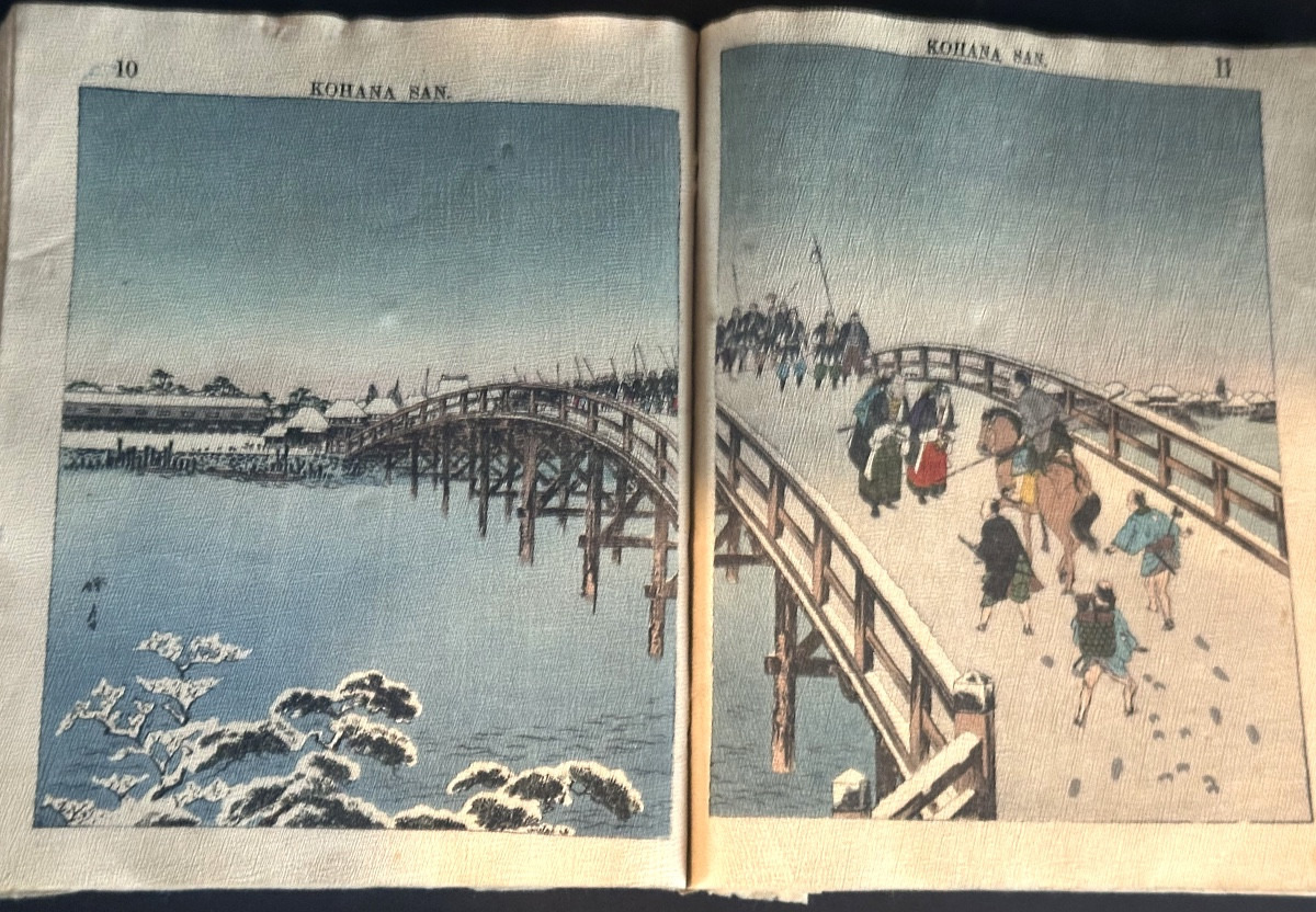 Kohana San Japan 1892 Book Hasegawa Tokyo Lithographs Author Bostwick-photo-7