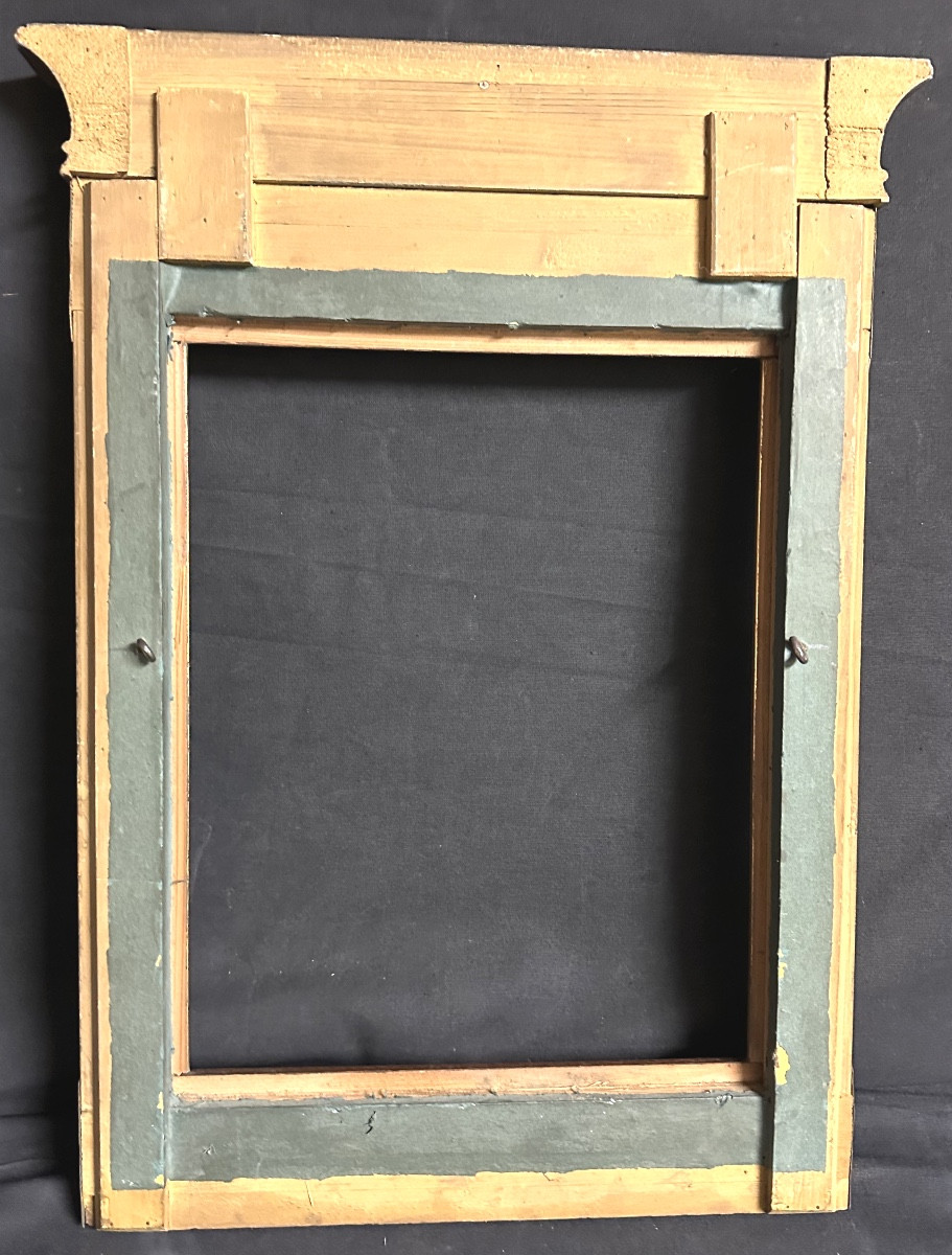 Curious Double Patina Gold And Brown Frame Circa 1900-photo-4
