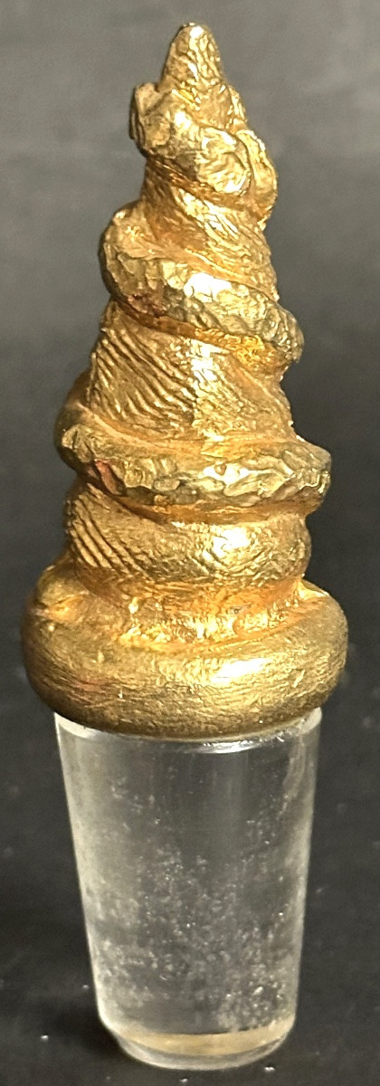 Decanteur Fondica et Pierre CASENOVE pour La Rochère Cristallerie Carafe à décanter bronze-photo-2