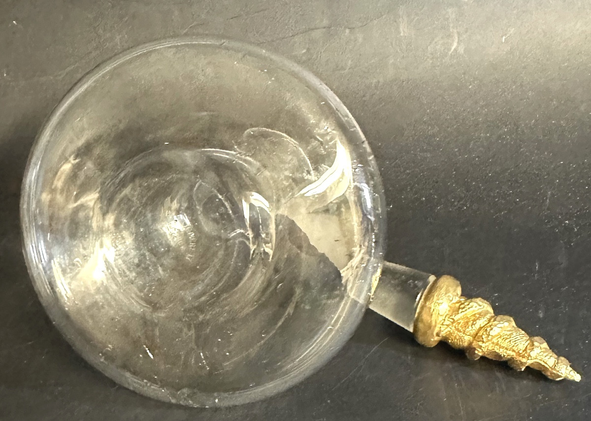 Decanteur Fondica et Pierre CASENOVE pour La Rochère Cristallerie Carafe à décanter bronze-photo-3