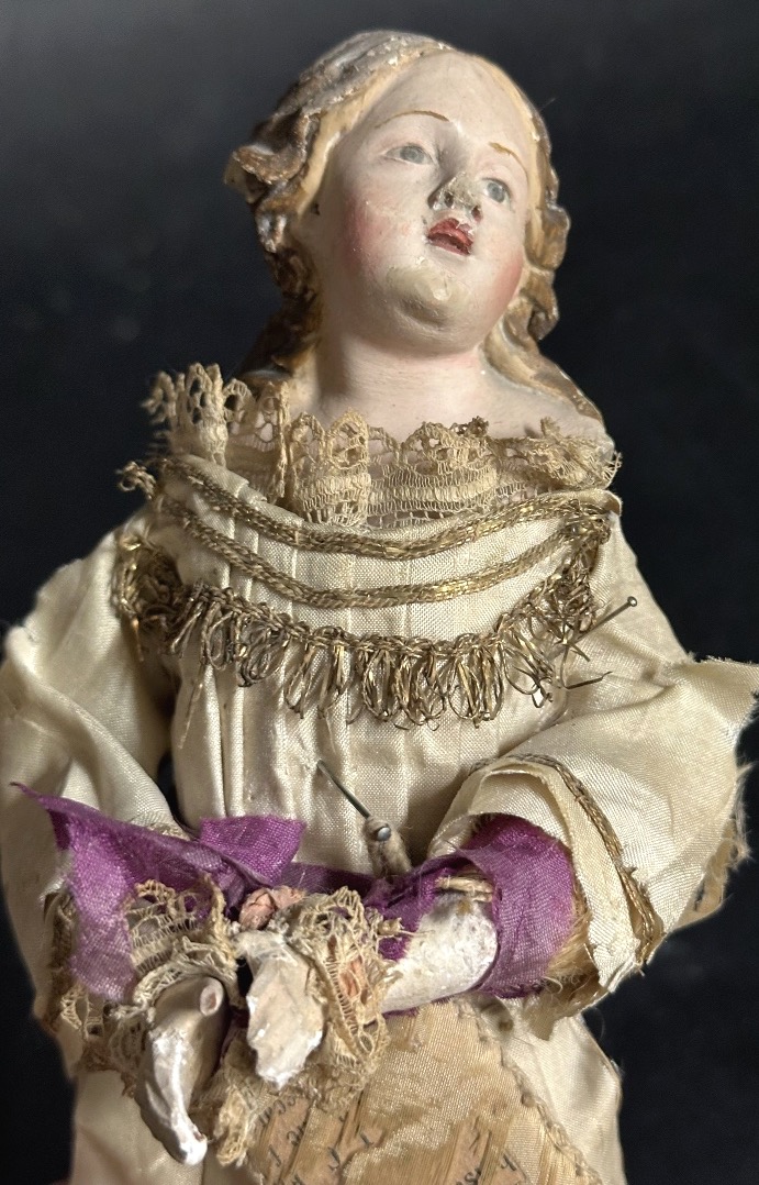 Santon Napolitain 18e ou début 19e pour crèche -photo-4