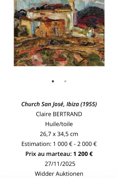 Claire Bertrand Eisenschitz 1890-1969 Large Expressionist Oil Painting Flowers Austria-photo-1