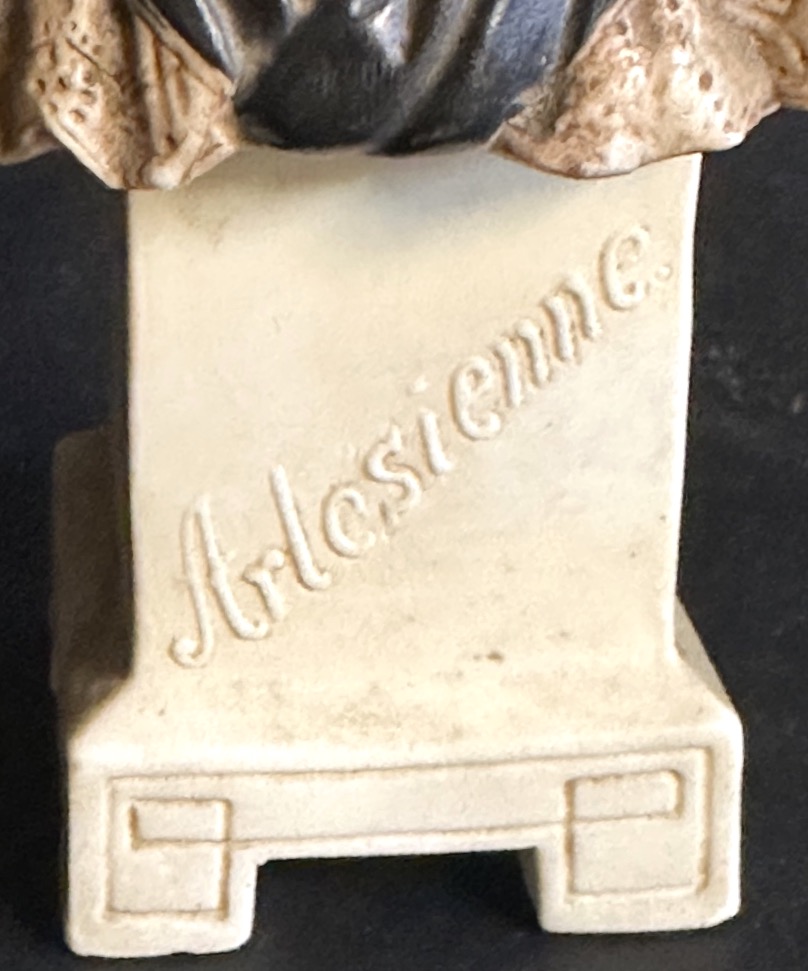 Rare Antique 1900 Arlésienne Porcelain Cookie Arles Provence Frederic Mistral 4718-photo-2