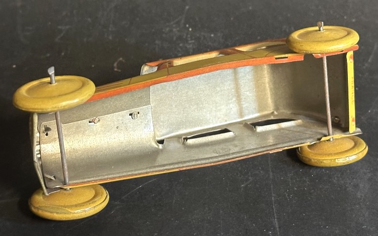 Antique 1930's Lithographed Sheet Metal Toy Car Rg2916 In Very Good Collectible Condition /25-photo-1