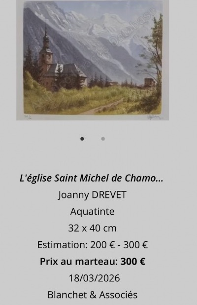 Joanny Drevet 1889-1969 La Meije From The Galibier Alps Mountain-photo-7