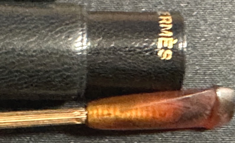 Hermès Paris Rare Cigarette Holder In Yellow Gold And Amber, In Its Luxe Leather Cigarette Case-photo-7