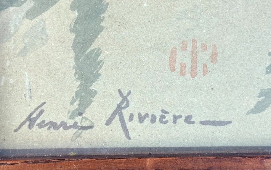 Henri Rivière 1864–1951 *sunset*, Large Original Lithograph, 1898, Signed By Verveau-photo-2