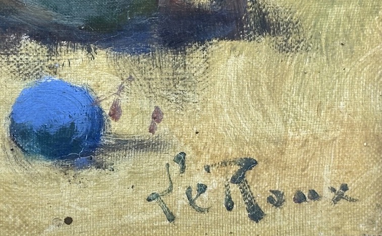 Constantin LE ROUX 1850-1909 Paire d’huiles FRUITS 19e-photo-3